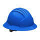 Blue JSP Evolution Deluxe Full Brim Vented Hard Hat - Wheel Ratchet - 6161V