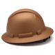 Pyramex Ridgeline Full Brim Hard Hat 4-Point Ratchet Suspension - HP54118 - Copper Graphite