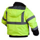 Custom Pyramex RJ32 Type R Class 3 High-Vis Waterproof Quilt Lined Jacket - High Vis Lime Green