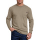 Desert Sand Dickies Men's Long Sleeve Heavyweight Crew Neck T-Shirt