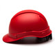 Pyramex Ridgeline Cap Style Hard Hat 4-Point Ratchet Suspension - HP44121 - Red Graphite