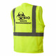 Custom Pyramex RVHLM29 Type R Class 2 High-Vis Mesh Safety Vest - High Vis Lime Green