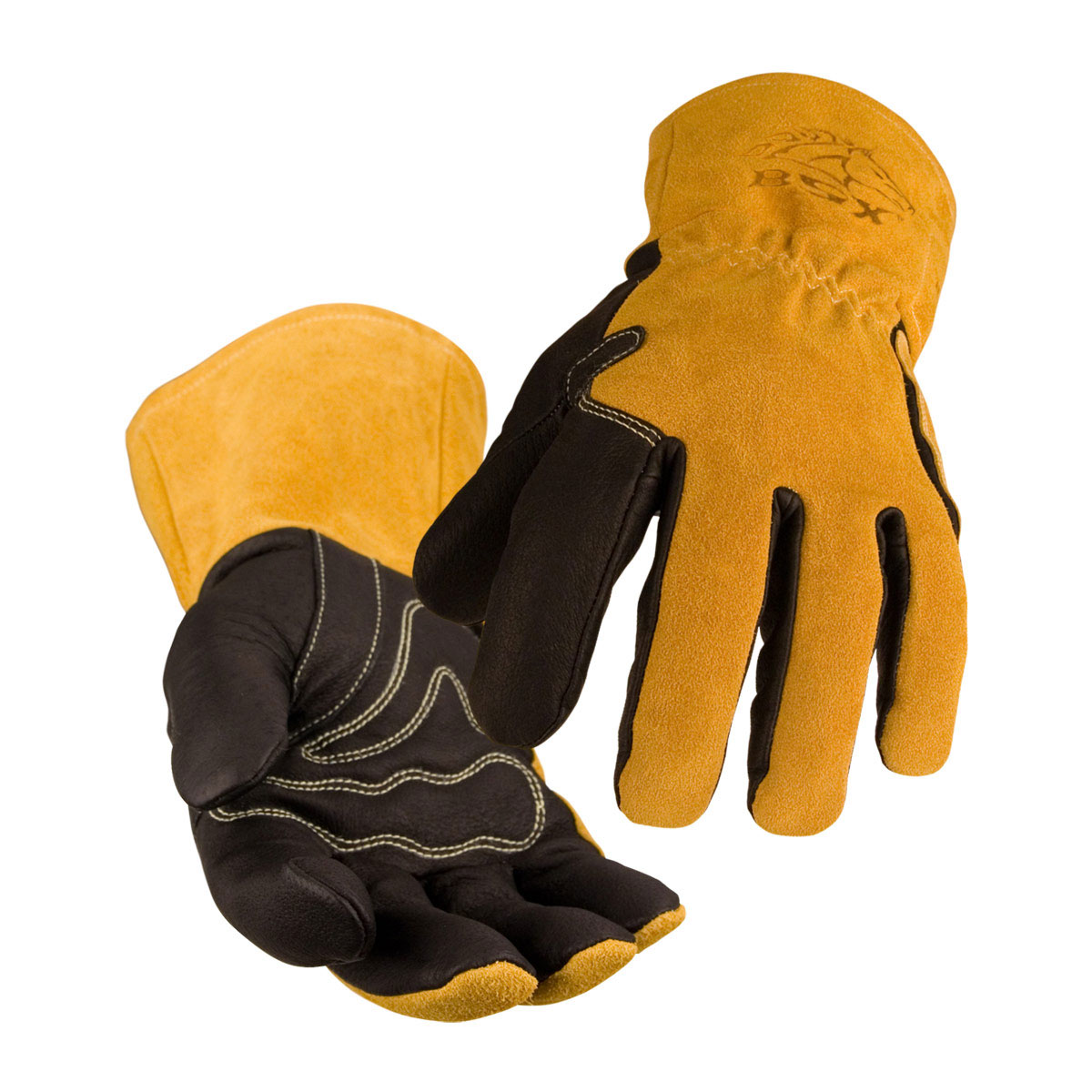Black Stallion 320 CushionCore Split Cowhide Stick Welding Gloves Sma Black Stallion 320 CushionCore Split Cowhide Stick Welding Gloves Sma