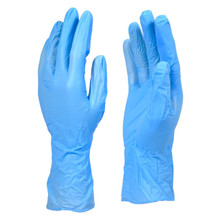 Exam Grade Gloves - Synthetic Vinyl - Blue Disposable - 4 mil - Box of 100 (Medium)