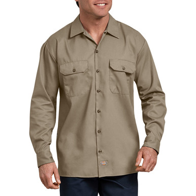 Dickies Mens and Big Men's Original Fit Long Sleeve Twill Work Shirt