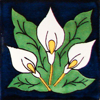 Talavera 4" x 4" Tile - Alcantros FAZ