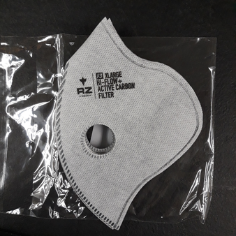RZ Mask F3 Hi-Flow Electrostatic + Active Carbon Filter - Set of 3