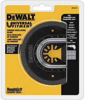 Dewalt Oscillating Tool Blade for Grout Removal, Carbide - (DWA4219)