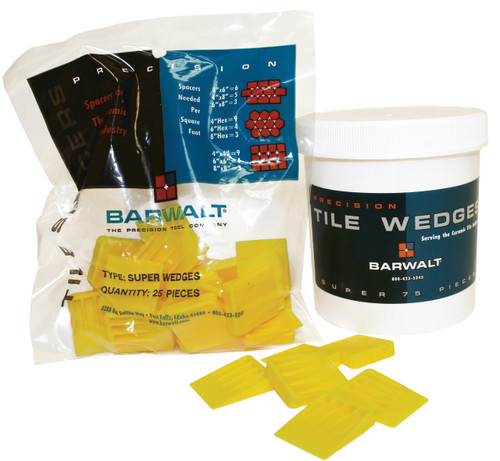 Barwalt Super Tile Wedges - 25-pack Yellow - (10380)