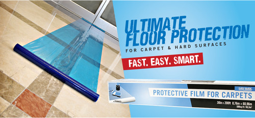 Easy Mask Protective Film for Carpets - 24" x 100' Roll