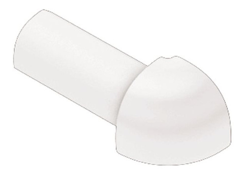 Schluter RONDEC - 3/8" Outside Corner PVC - Bright White  - (E/PRO100BW)