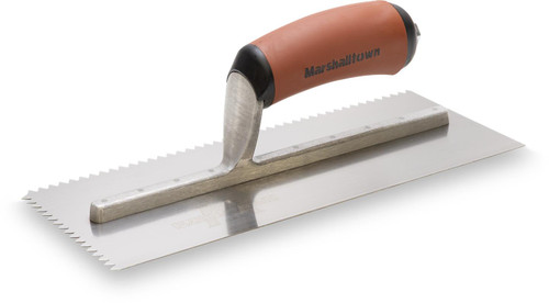 Marshalltown 11" x 4.5" V-Notched Trowel - 1/4" x 3/16"