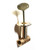 Blue Flame Fireplace Straight Valve - 1/2" Polished Brass - (BF.S.PB.HD)