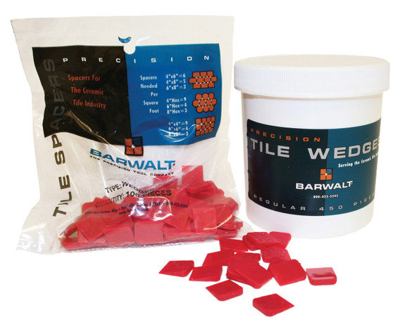 Barwalt Regular Tile Wedges - 100-pack Red - (10370)