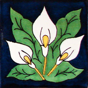 Talavera 4" x 4" Tile - Alcantros FAZ