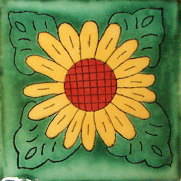 Talavera 4" x 4" Tile - Giralsol F/VD
