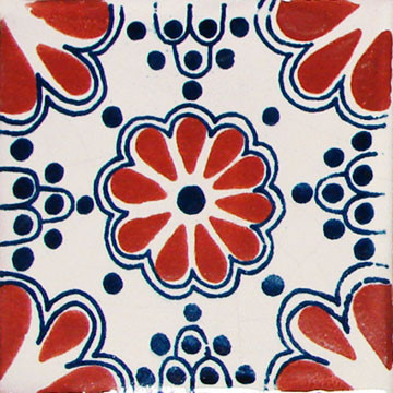 Talavera 4" x 4" Tile - Lace TCAZ