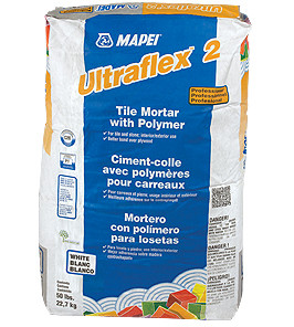 Mapei Ultraflex 2 - Professional Tile Mortar with Polymer - Gray - 50 lbs