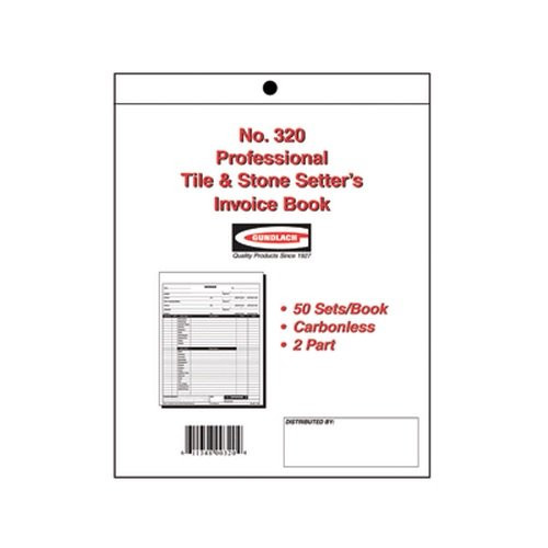 Professional Tile & Stone Setter's Invoice Book