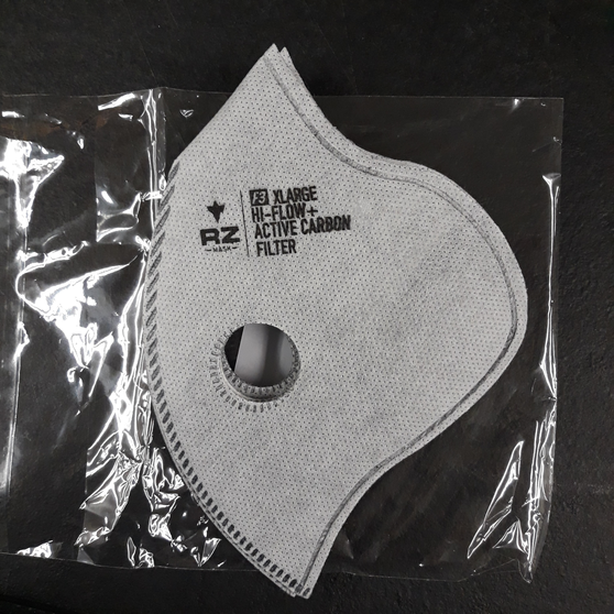 RZ Mask F3 Hi-Flow Electrostatic + Active Carbon Filter - Set of 3