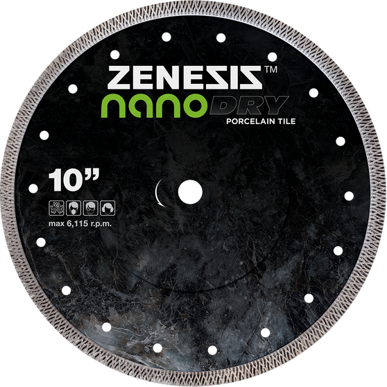 Diamond Vantage ZENESIS™ NANO - Dry Porcelain Tile Blade