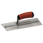 Marshalltown 11" x 4-1/2" U-Notched Cut-Back Trowel - 1/8" x 1/8" x 1/16"