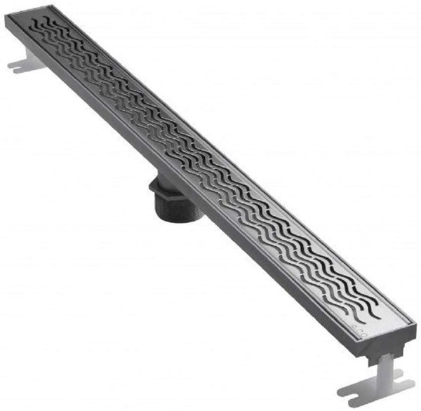 Linear Drain Grate - 3' Wavy Design