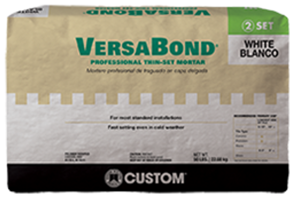 Custom Building Products Versabond  Fortified Thinset Mortar White  50 lbs - Custom Building