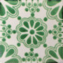 Talavera 4" x 4" Tile - Lace Verde