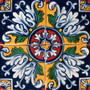 Talavera 4" x 4" Tile - T213