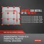 Eventile Large Format Porcelain Tile Spacer and Natural Stone Paver Spacer - 1/8" - 100-Pieces