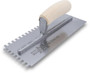 Marshalltown 11" x 4.5" Square-Notched Trowel - 1/4" x 3/8" x 1/4"