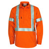 3408 DNC Patron saint flame retardant arc rated closed front shirt with "X" back 3M F/R R/tape - L/S Orange 3408 DNC Patron saint flame retardant arc rated closed front shirt with "X" back 3M F/R R/tape - L/S Orange