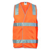 3503 DNC Day/Night Safety Vest with Hoop & Shoulder Generic R/Tape Orange