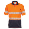 3511 DNC HiVis Segment Taped Mircomesh Polo - Short Sleeve Orange/Navy 3511 DNC HiVis Segment Taped Mircomesh Polo - Short Sleeve Orange/Navy