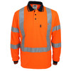 3710 DNC Hi-Vis "X' Back & Bio-motion Taped Polo Orange 3710 DNC Hi-Vis "X' Back & Bio-motion Taped Polo Orange