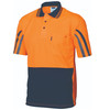 3752 DNC HiVis Cool-Breathe Printed Stripe Polo - Short Sleeve Orange/Navy 3752 DNC HiVis Cool-Breathe Printed Stripe Polo - Short Sleeve Orange/Navy