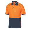 3754 DNC HiVis Cool-Breathe Front Piping Polo - Short Sleeve Orange/Navy 3754 DNC HiVis Cool-Breathe Front Piping Polo - Short Sleeve Orange/Navy