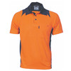 3893 DNC Cool Breathe Action Polo Shirt - Short Sleeve Orange/Navy 3893 DNC Cool Breathe Action Polo Shirt - Short Sleeve Orange/Navy