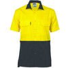 3937 DNC HiVis 3 Way Cool-Breeze Cotton Shirt - short sleeve Yellow/Black 3937 DNC HiVis 3 Way Cool-Breeze Cotton Shirt - short sleeve Yellow/Black