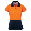 3897 DNC Ladies HiVis Two Tone Polo - Short Sleeve Orange/Navy 3897 DNC Ladies HiVis Two Tone Polo - Short Sleeve Orange/Navy