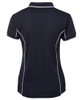 7LPI JB's Wear Ladies Piping Polo Navy/White Back