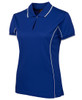 7LPI JB's Wear Ladies Piping Polo Royal/White Side