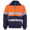 3859 DNC HiVis Two Tone Bluey Bomber Jacket with CSR R/Tape Orange/Navy 3859 DNC HiVis Two Tone Bluey Bomber Jacket with CSR R/Tape Orange/Navy