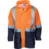 3879 DNC HiVis Two Tone Light weight Rain Jacket with CSR R/Tape Orange/Navy 3879 DNC HiVis Two Tone Light weight Rain Jacket with CSR R/Tape Orange/Navy