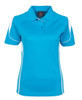 7BEL1 JB's Wear Ladies Bell Polo Aqua/White 7BEL1 JB's Wear Ladies Bell Polo Aqua/White