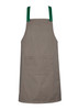 BA52 Urban Bib Straps Natural/Kelly Green