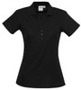 P400LS Ladies Crew Polo Black P400LS Ladies Crew Polo Black