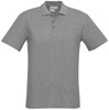 P400MS Mens Crew Polo Grey Marle