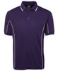 7PIP JB's Wear S/S Piping Polo Purple/White